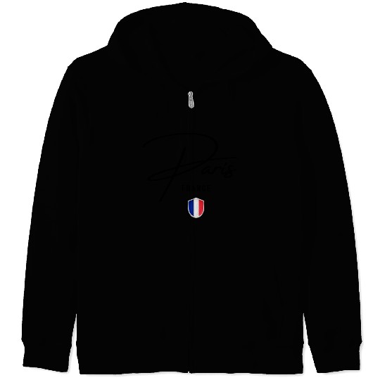I love Paris, Paris France Zip Hoodies