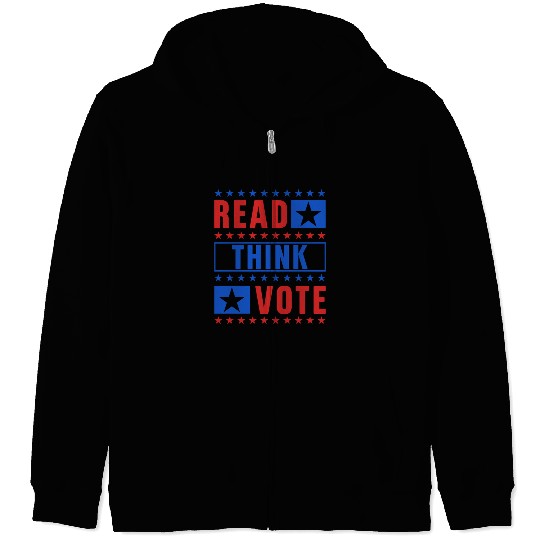Read Think Vote: United States Election Day Zip Hoodies