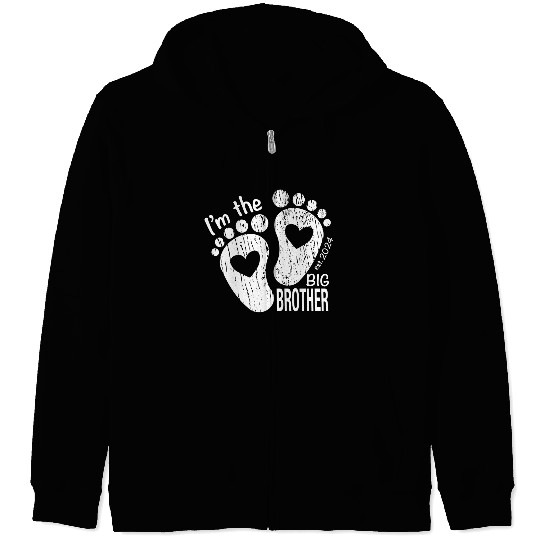 I’m the big brother -newborn sibling design Zip Hoodies