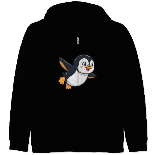 penguin logo , funny penguin , Penguin Lovers Zip Hoodies