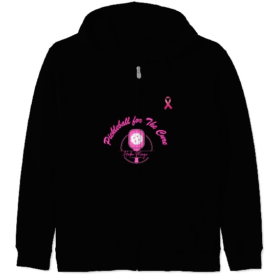 Pickleball For the Cure Zip Hoodies
