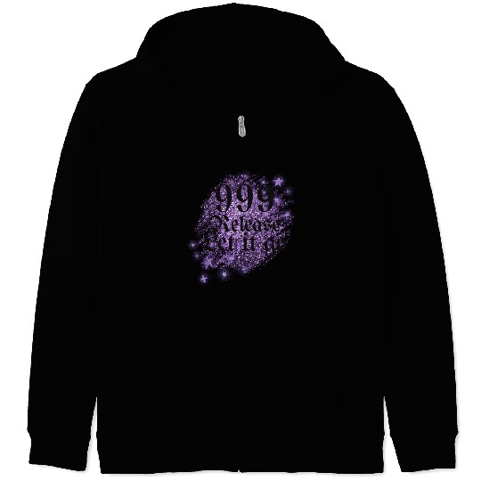 Angel Number Release Mindful Quote Let it Go Zip Hoodies
