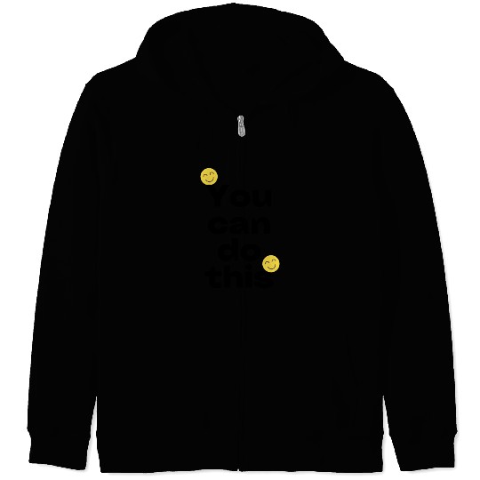 Pink Minimalist Positive Quote Instagram Story Zip Hoodies