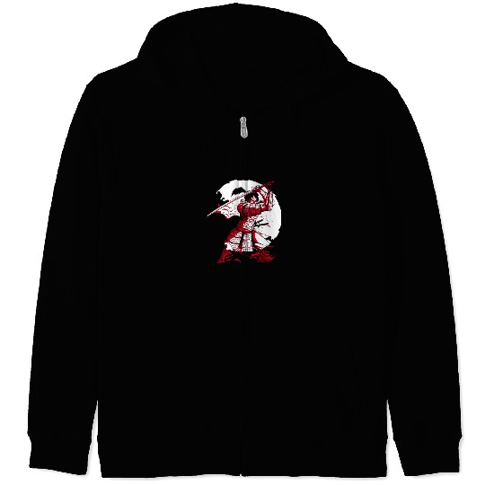Kanji Japan Katana Sword Ninja Samurai Zip Hoodies