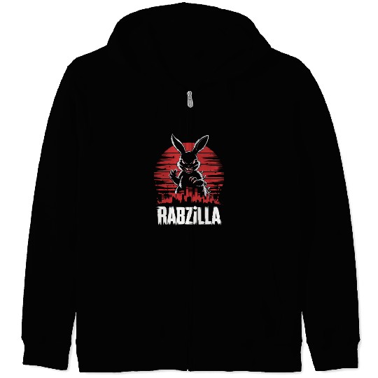 Rabzilla: Giant Monster Bunny Zip Hoodies