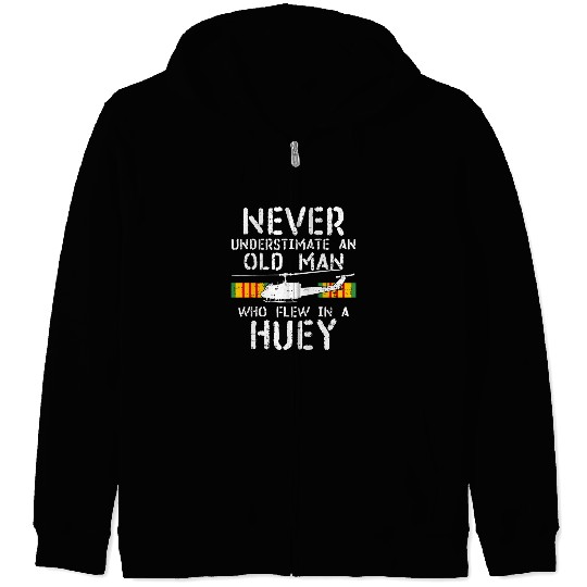 Sky Warriors: Huey Pilots of the Vietnam War Zip Hoodies