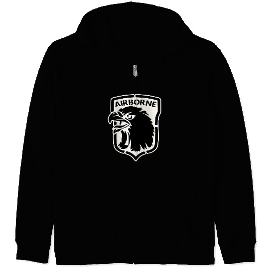 Airborne Eagle LIKE US ON FB #USAPatriotGraphics © Zip Hoodies