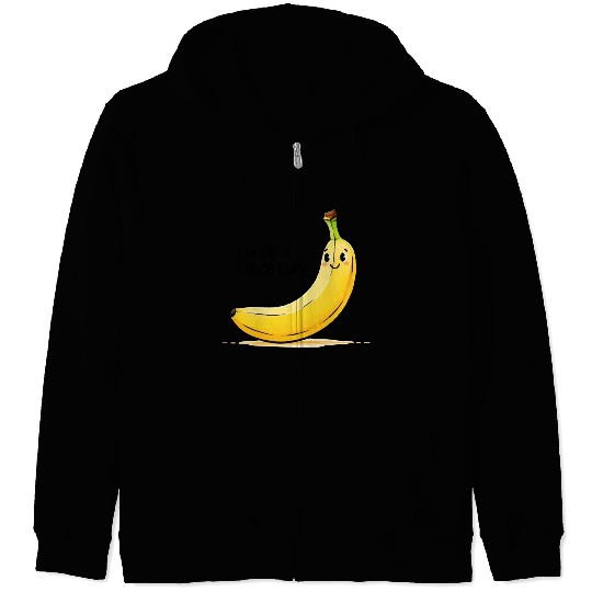 Happy Banana Zip Hoodies