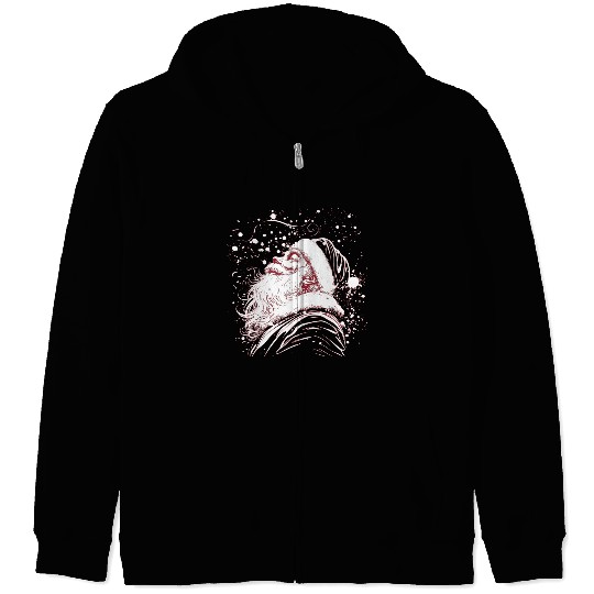 santa claus Zip Hoodies