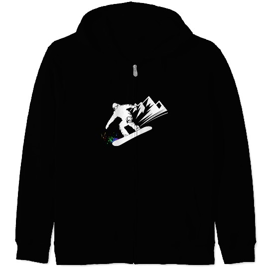 Snowboard Snowboarder Snowboarding Winter Sports Zip Hoodies