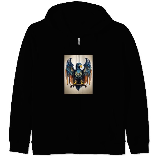 Eagle logo Zip Hoodies