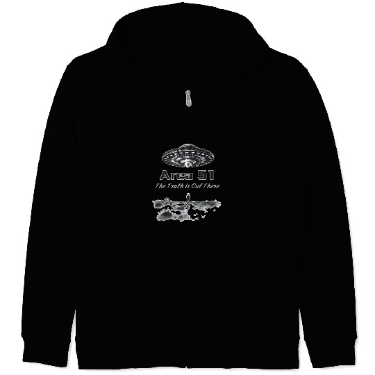 The Truth is Out There: Area 51 - Alien Invasion Zip Hoodies