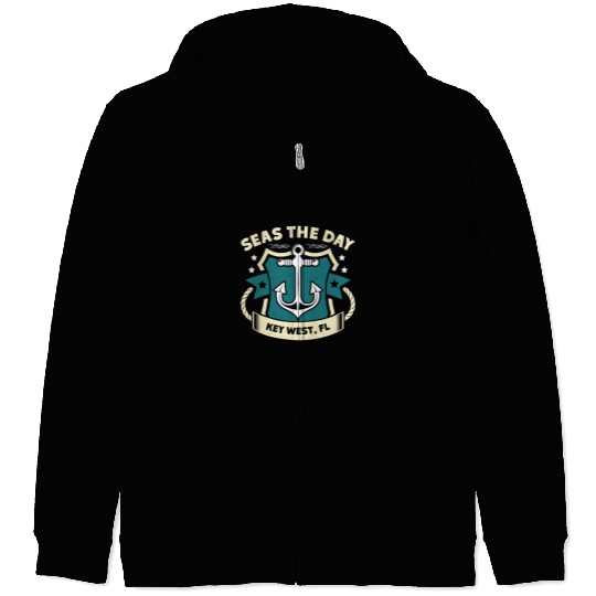 Key-West SEAS A DAY KEY-WEST SEAS Yachting Zip Hoodies