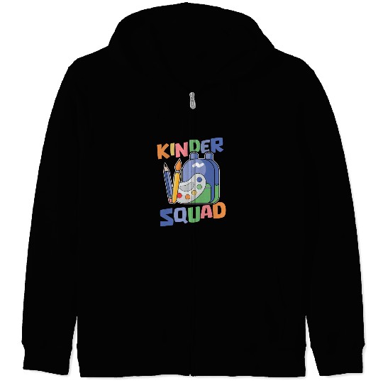 Elementary Teacher Squad Zip Hoodies