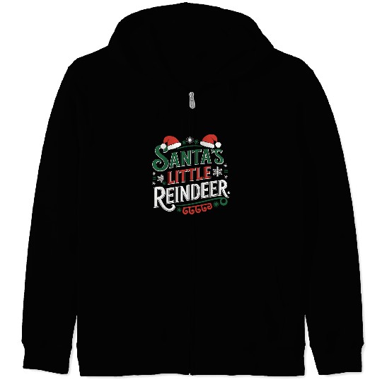 little reindeer Zip Hoodies