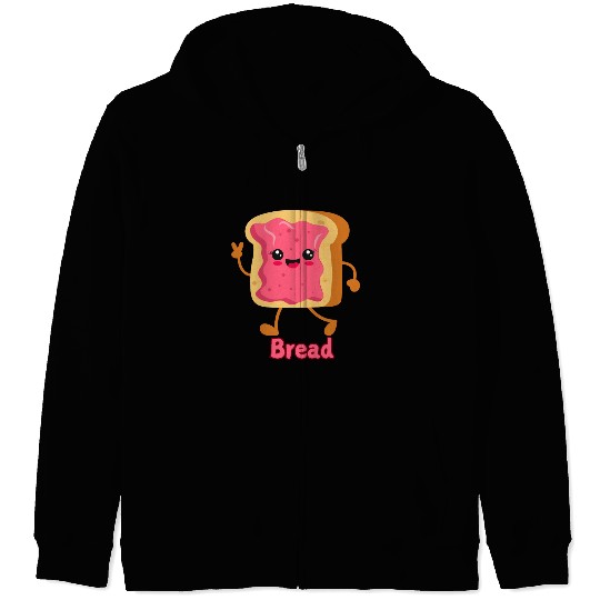 Bread Lover Zip Hoodies