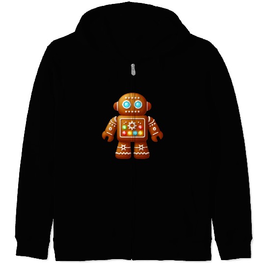 GingerTech Technology Gingerbread Man Zip Hoodies
