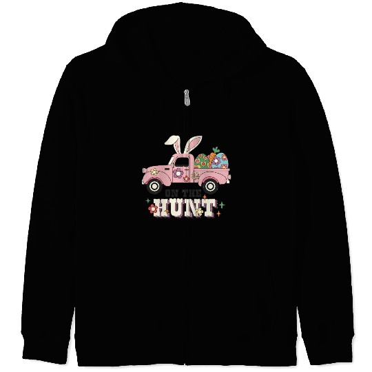 Happy Easter Day, Easter Bunny Zip Hoodies