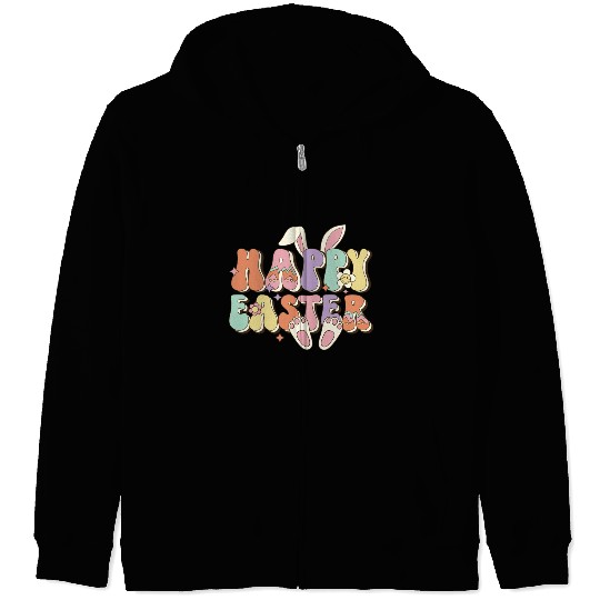 Happy Easter Bunny, Easter Day Zip Hoodies