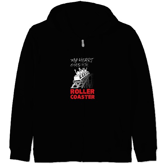 My Heart Beats for Roller Coaster Zip Hoodies