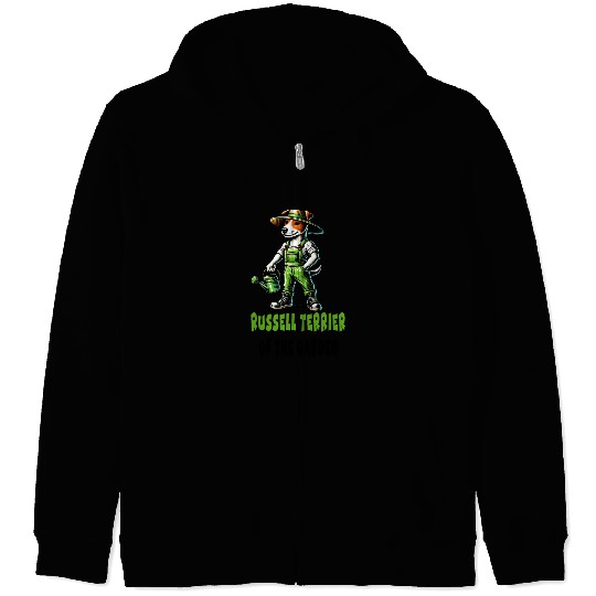 Jack Russell Terrier Gardener Zip Hoodies
