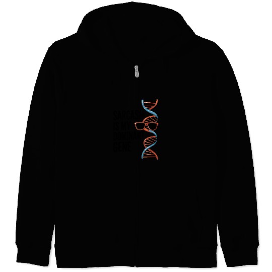 Sarcastic Genealogy DNA Test Genetics Biologist Zip Hoodies