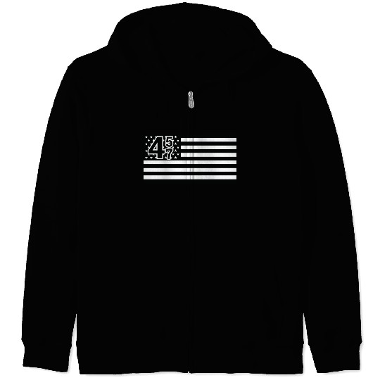Trump 45 47 President Trump Republican Zip Hoodies