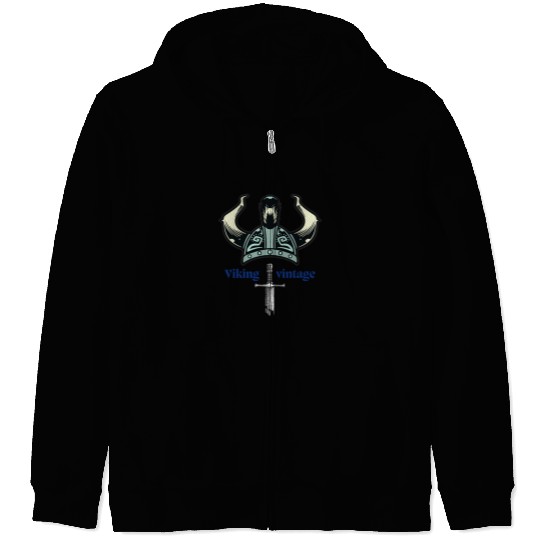 Viking vintage Zip Hoodies