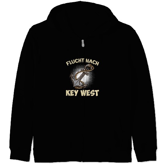 Florida Sailing FLYING TO KEY-WEST Sunshine-State Zip Hoodies