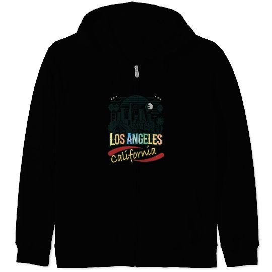 Beautiful design gift idea Los Angeles California Zip Hoodies