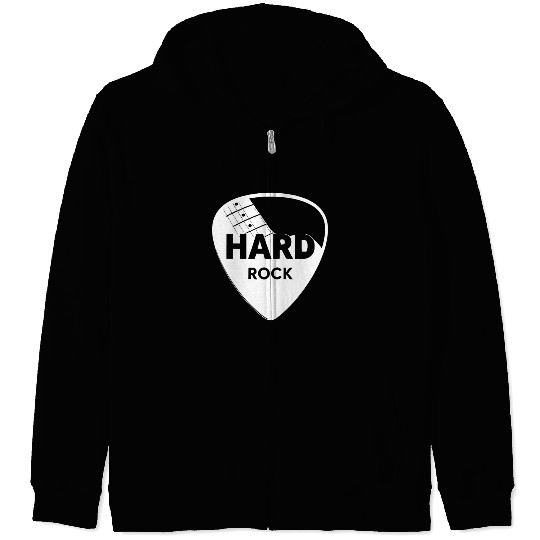 Hard Rock Guitar Pick Zip Hoodies