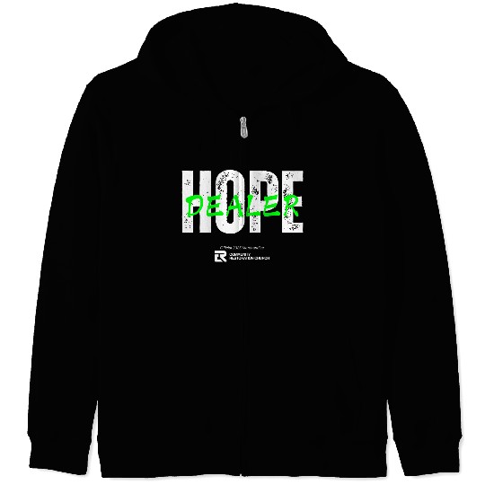 Hope Dealer Green Zip Hoodies