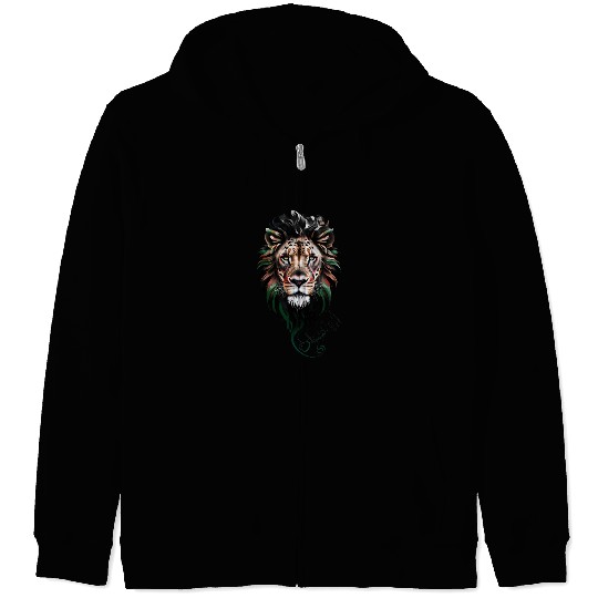 Afghanistan Lion Zip Hoodies
