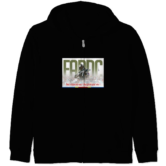 Support to the Armed Forces of DR Congo Zip Hoodies