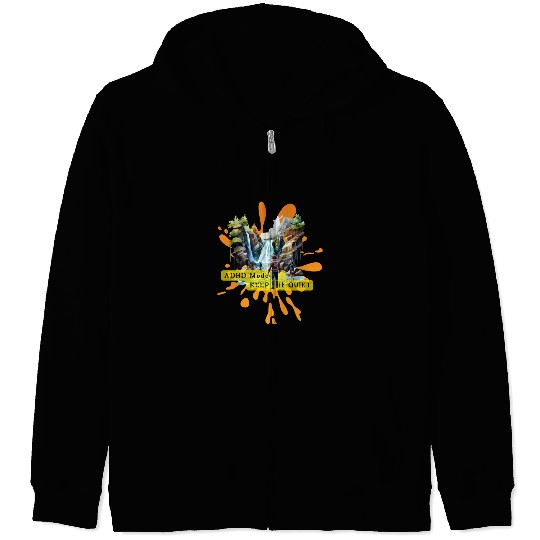 NEURODIVERGENT adhd noise Zip Hoodies