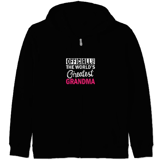 Officially the world s greatest grandma productor Zip Hoodies