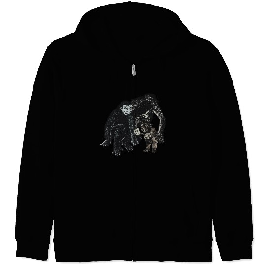Surreal Monster Art – Dark Humor What It Says Desi Zip Hoodies