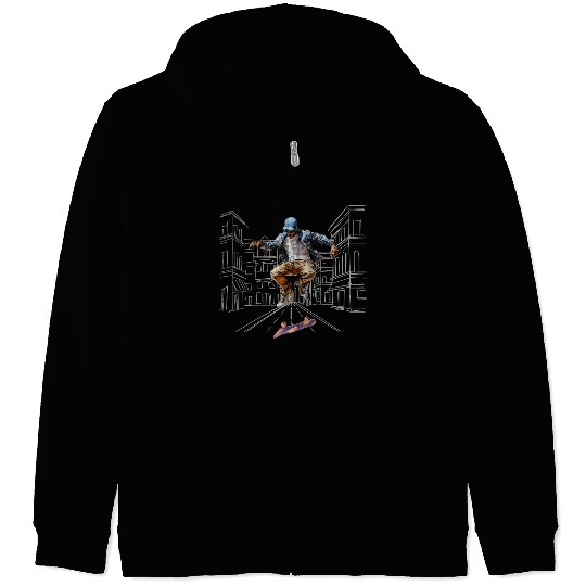 skateboarding Zip Hoodies