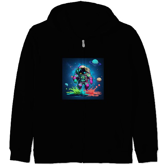 Fun in space sh Zip Hoodies