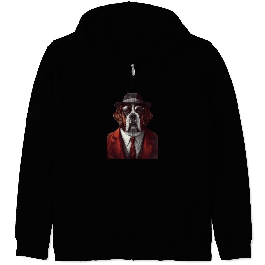 Saint Bernard Zip Hoodies