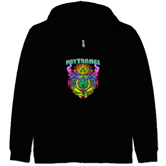 Techno House Party Edm Festival Goa Rave Psytrance Zip Hoodies