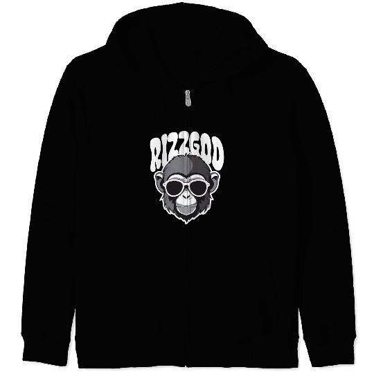 Rizz God – Ultimate Ape Charm Zip Hoodies