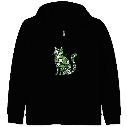 Catrick's Day – Lucky Cat Celebration Zip Hoodies