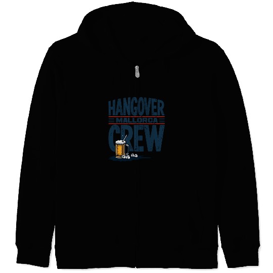 Hangover Crew Mallorca Party Zip Hoodies party animal