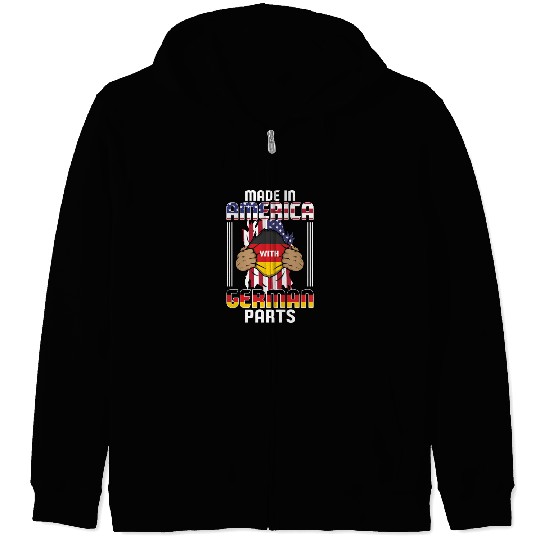 Made In America With German Parts USA Zip Hoodies