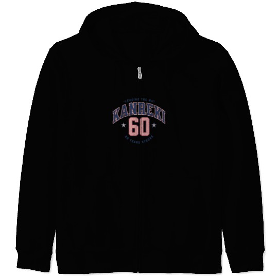 Kanreki 60th Birthday Japanese Name and Number Zip Hoodies