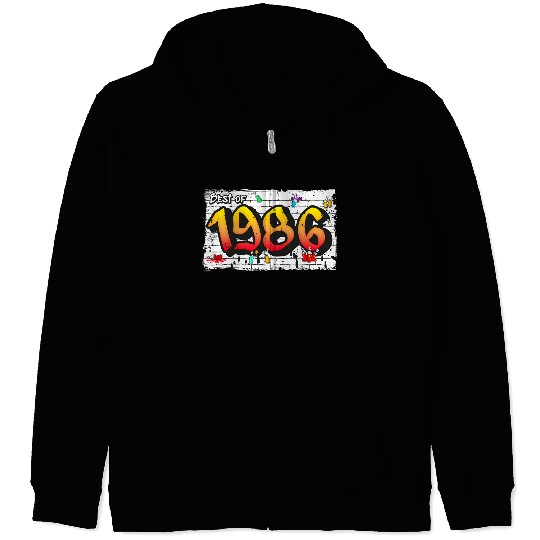 Best of 1986 Graffiti – 39 Years of Urban Attitude Zip Hoodies