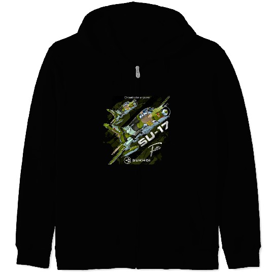Sukhoi Su-17 Fitter – Iconic Soviet Jet Zip Hoodies