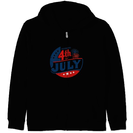 4th of July, the Independence Day Zip Hoodies