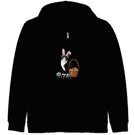 Adorable Easter Rabbit – Spring Holiday Fun Zip Hoodies
